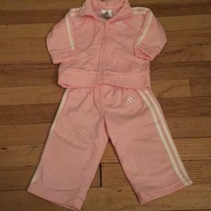 Pink Adidas Track Suit